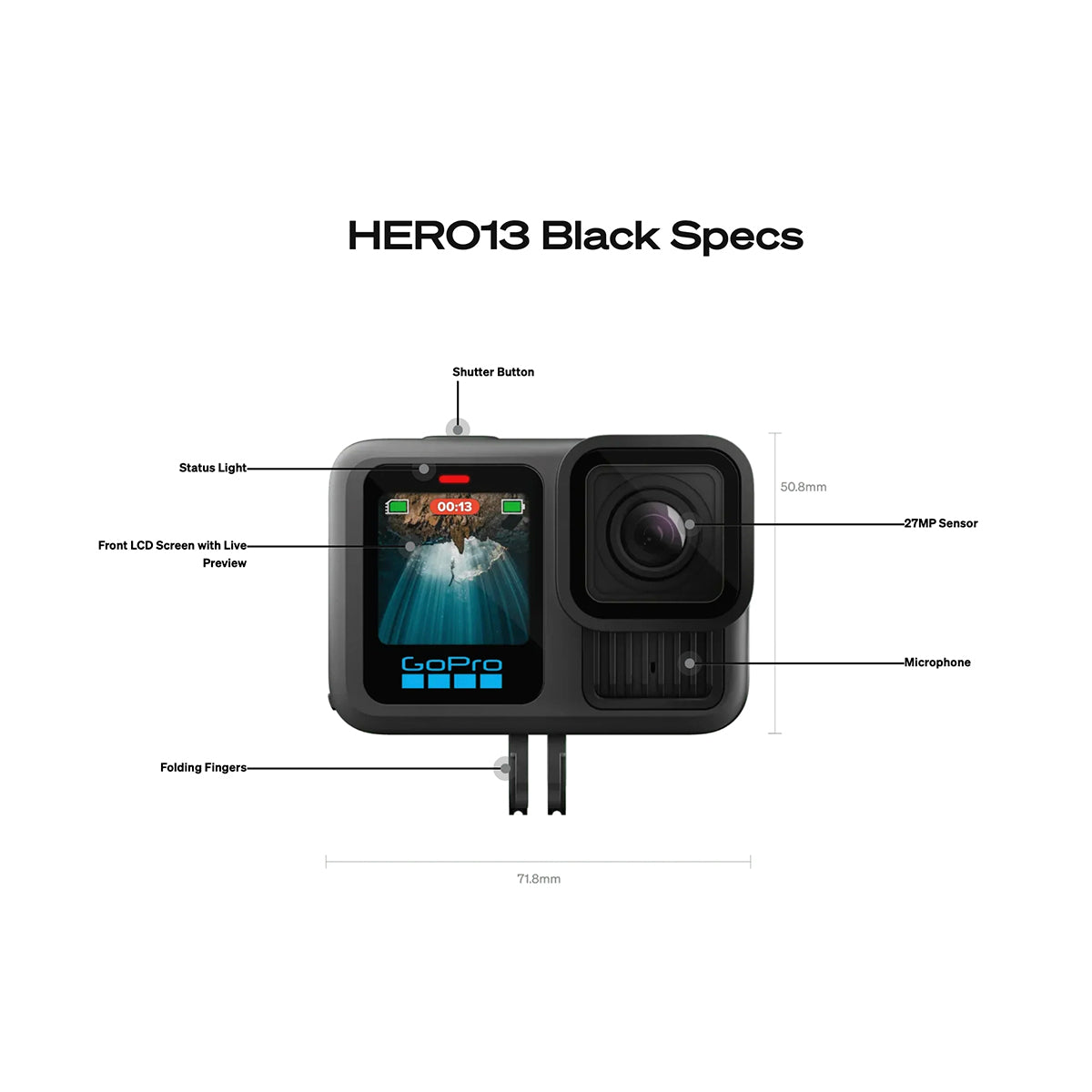Cámara GoPro Hero 13 Black + Memoria 64 GB