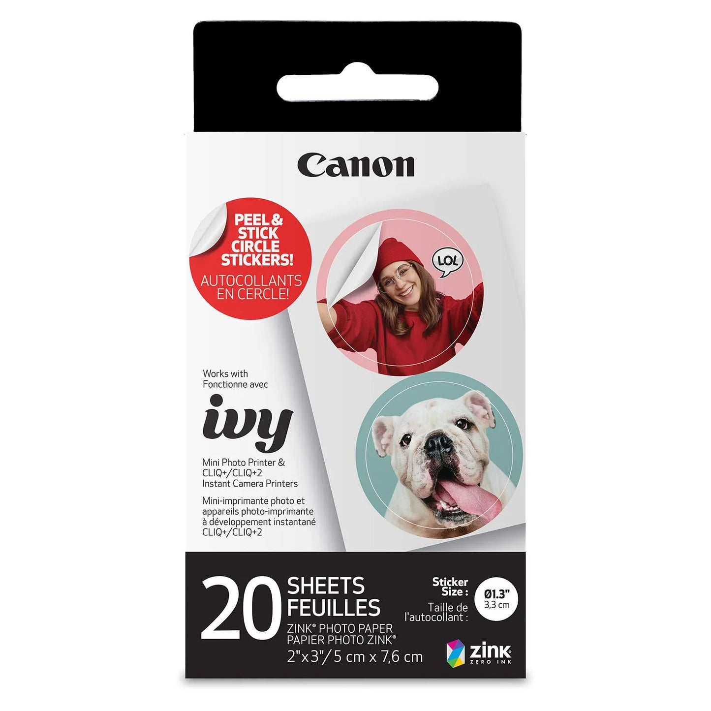 Papel Fotográfico X20 Para Canon Ivy Cliq