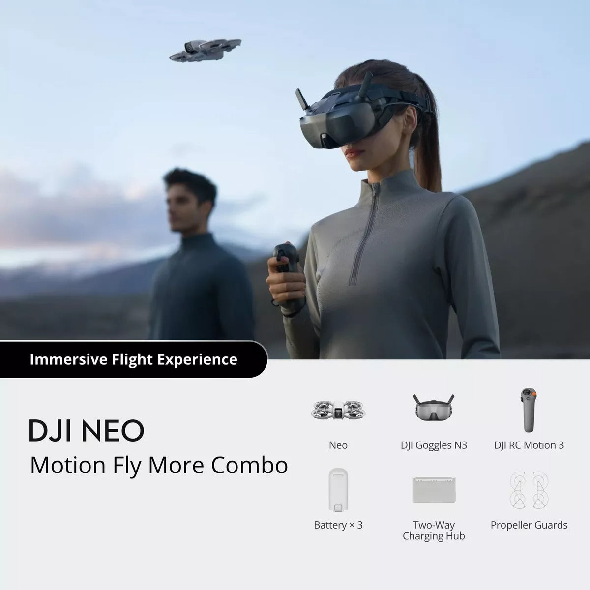 Drone DJI Neo Motion Fly More Combo Drone 4k 3 baterías