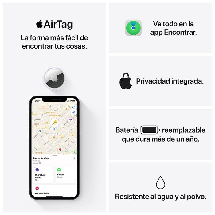Localizador Apple AirTag  X1 unidad