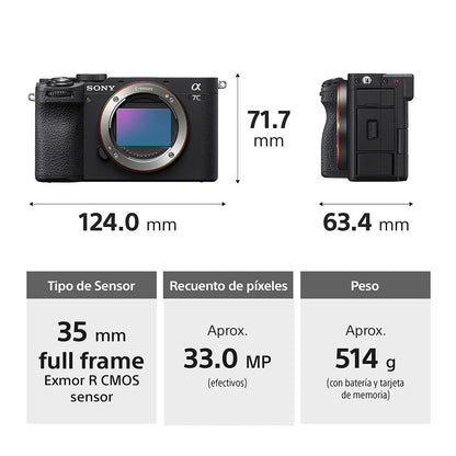 Cámara Sony a7C II (BODY)