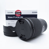 Lente Sigma 16mm 1.4 Sony