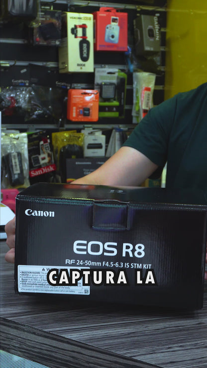 Cámara Canon Eos R8 RF 24-50mm F45-63 IS STM Kit